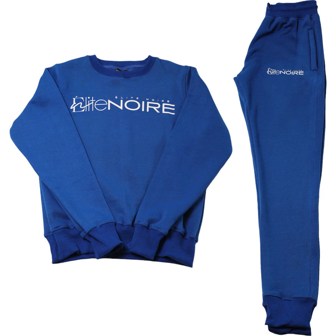 Madison Crew Neck Sweatsuit Royal Blue